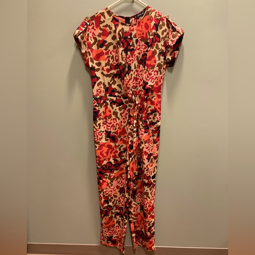 Vibrant Camouflage Jumpsuit
